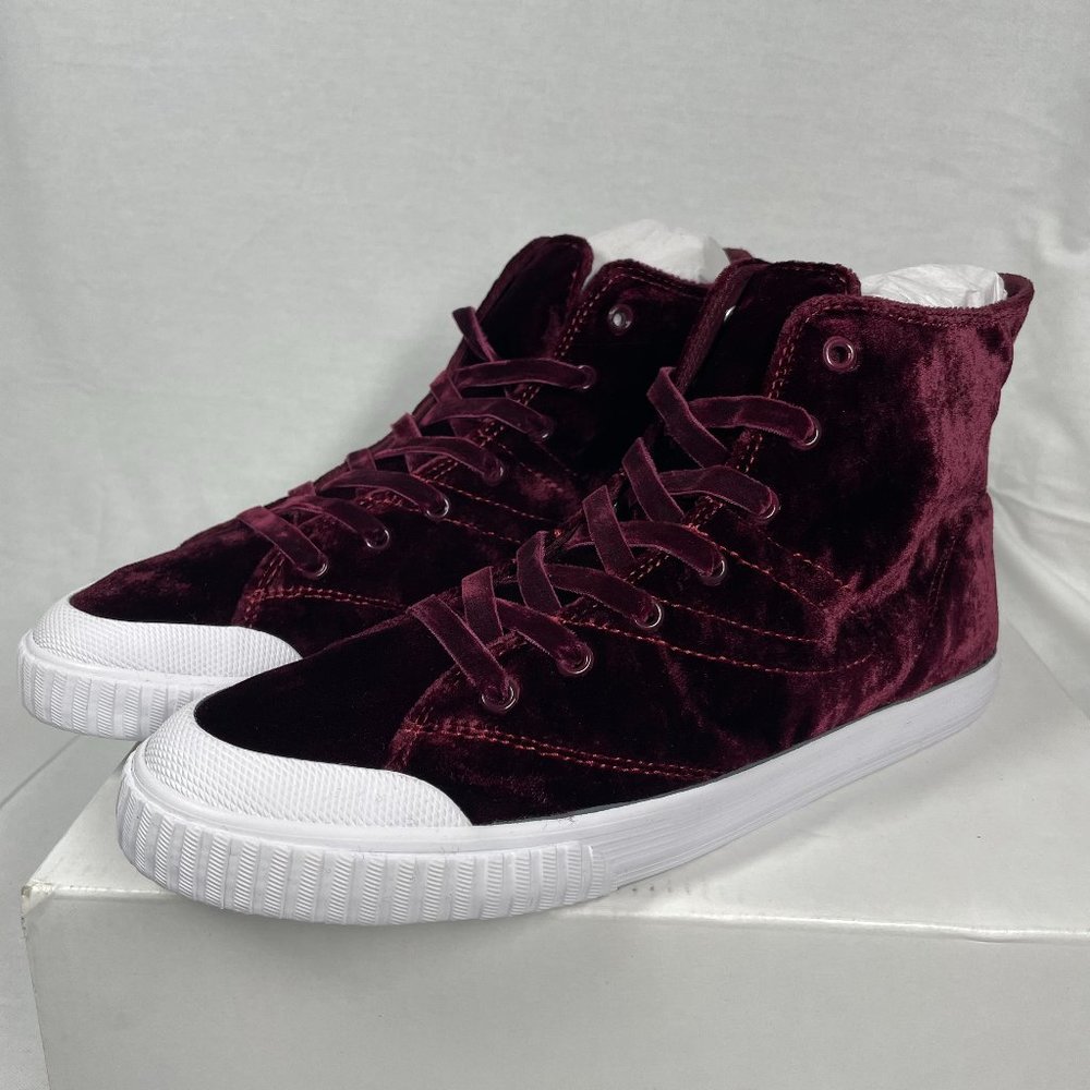 NIB Tretorn Marley Hi4 Velvet Sneakers, sz 8